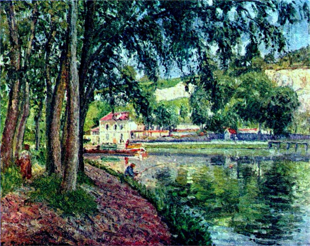 Summer Fishing - Camille Pissarro Paintings